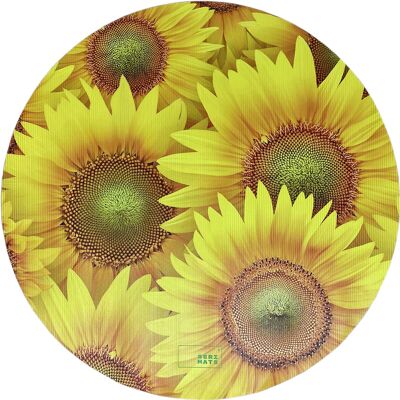 Yoga mat Sunflowers