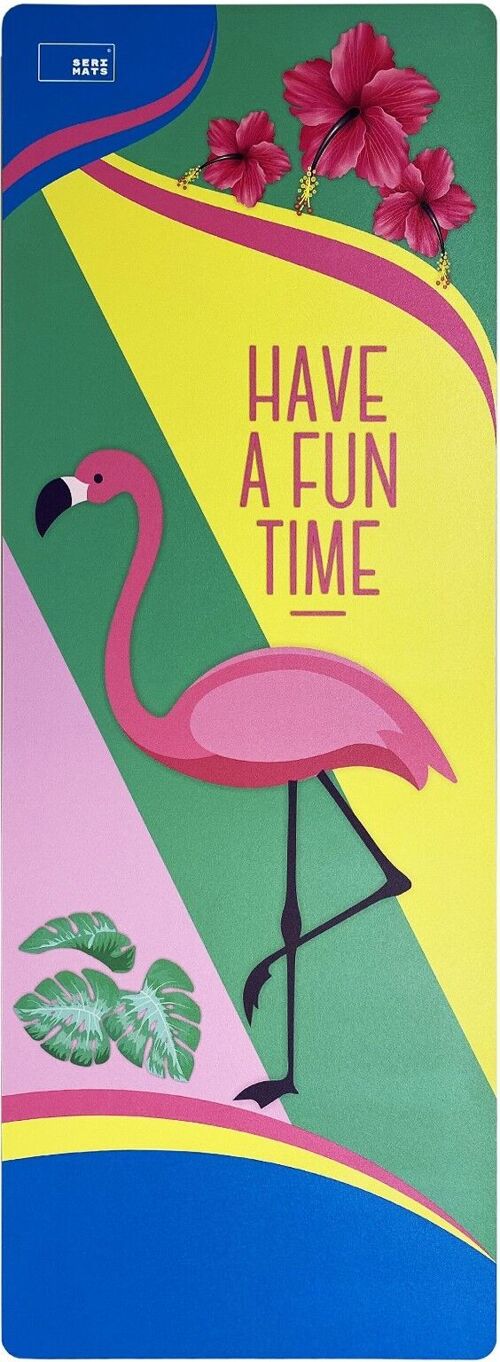 Freizeitmatte Popart Flamingo