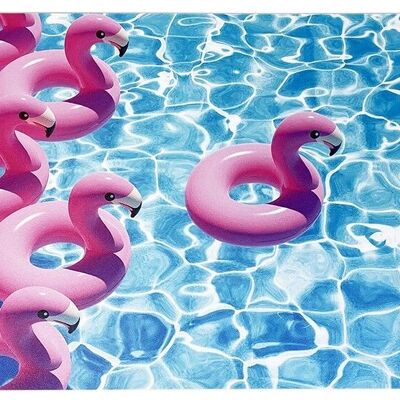 Freizeitmatte Swimming Flamingos
