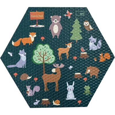 Tappetino per bambini animali della foresta