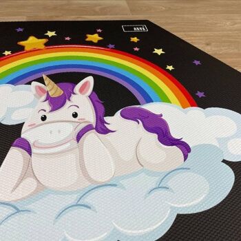 Tapis enfant licorne arc-en-ciel 7