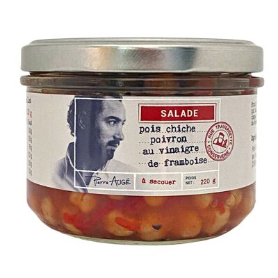 Vegetarian chickpea and pepper salad │ Pierre Augé x Rue Traversette ▸ Chickpeas, peppers, raspberry vinegar