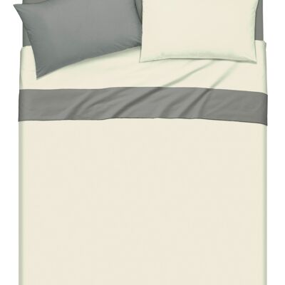 Juego de Cama, Natural / Gris Humo (BIC780966)