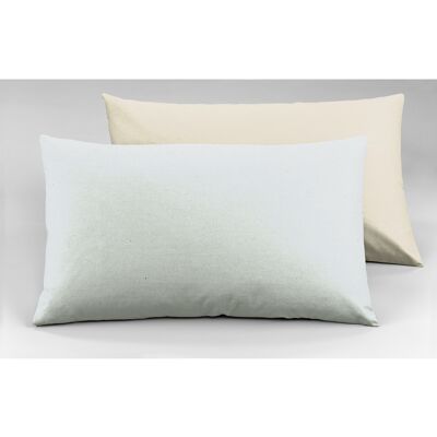 Pair of Pillowcases, Double-sided, Natural / Pearl Gray (DIG780253)