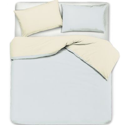 Duvet Cover Set, Double Sided, Natural / Pearl Gray (DIG780353)