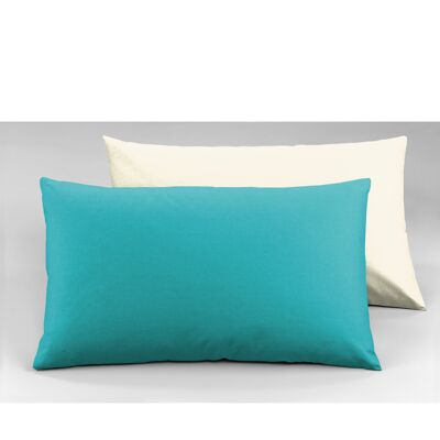 Pair of Pillowcases, Double Sided, Natural / Azores Green (DIG780260)
