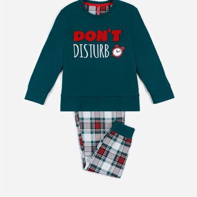 ADMAS Mädchen-Schlafanzug „Do Not Disturb“ mit langen Ärmeln