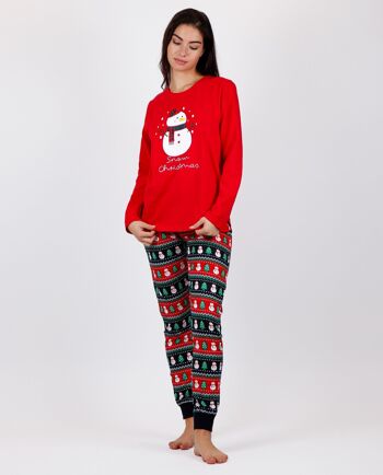 ADMAS Pyjama de Noël à manches longues pour femme 1