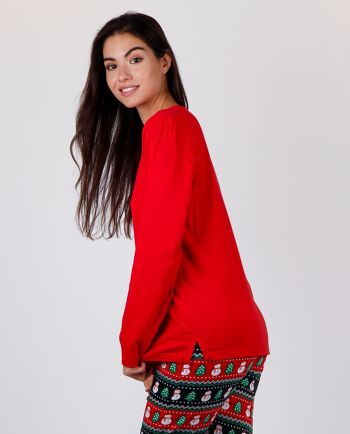 ADMAS Pyjama de Noël à manches longues pour femme 4