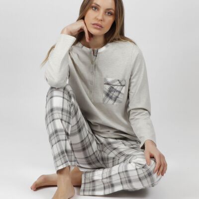 ADMAS CLASSIC Thinking Of You Langarm-Pyjama für Damen - CRUDO