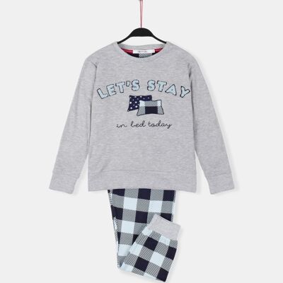 ADMAS Let's Stay Long Sleeve Pajamas for Girls