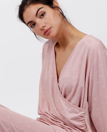 ADMAS CLASSIC Pyjama de maternité Moon à manches longues pour femme 2