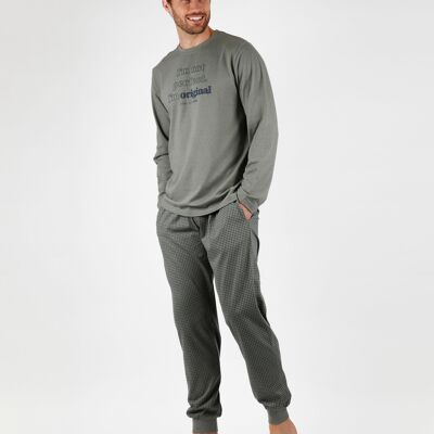 STAY AT HOME Perfect Long Sleeve Pajamas for Men