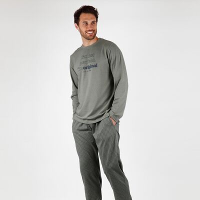STAY AT HOME Perfect Long Sleeve Pajamas for Men