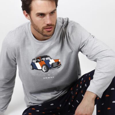 ADMAS Wide & Low Langarm-Pyjama für Herren