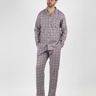 ADMAS CLASSIC Greenish Long Sleeve Open Pajamas for Men...