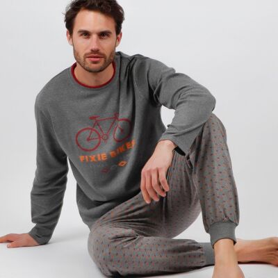 ADMAS Langarm-Fixie-Bikes-Pyjama für Herren