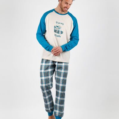 ADMAS Pijama Manga Larga Boots para Hombre