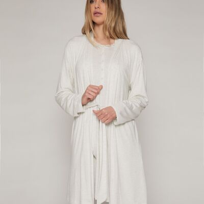 ADMAS CLASSIC Long Sleeve Lace Night Robe for Women