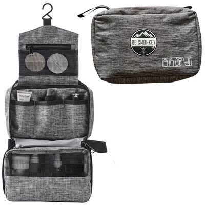 Hanging Toiletry Bag - Grey