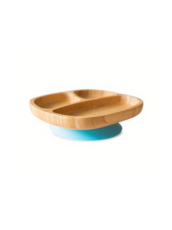 Assiette ventouse classique en bambou pour tout-petits 1