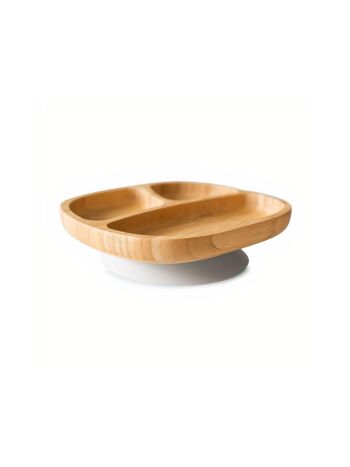 Assiette ventouse classique en bambou pour tout-petits 4