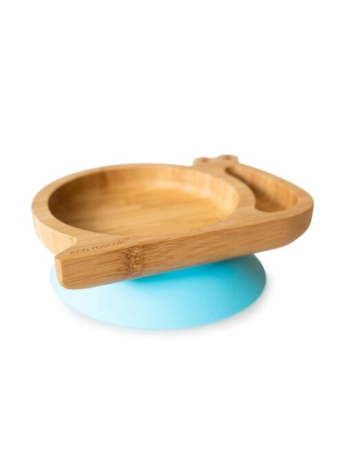 Bamboo Snail Suction Snack Plate