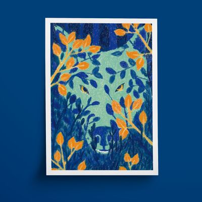 Postkarte - Der Wolf