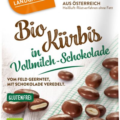 Bio Kürbis in Vollmilch-Schokolade