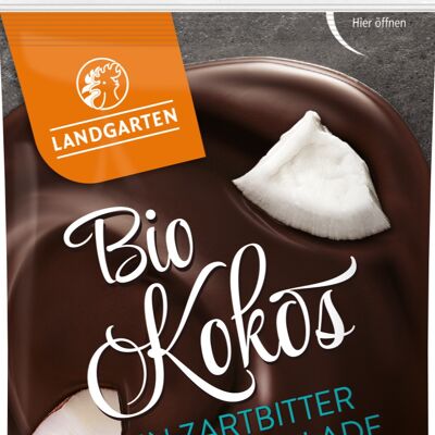 Bio Kokos in Zartbitter-Schokolade
