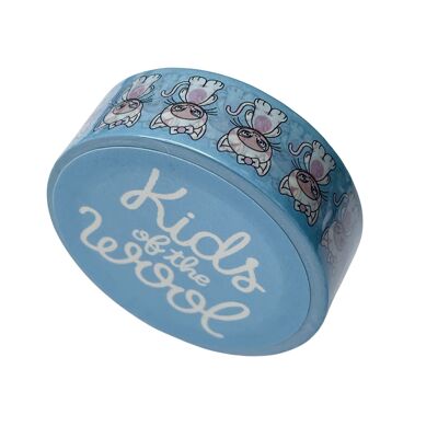 Masking tape Cathy Cat fond bleu