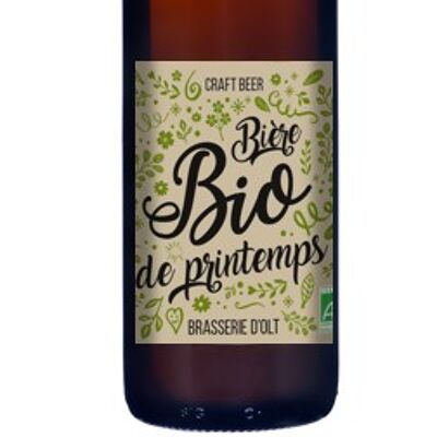 Bière Bio De Printemps 75cl