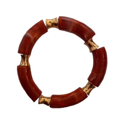 Jozemiek tube bracelet - brique