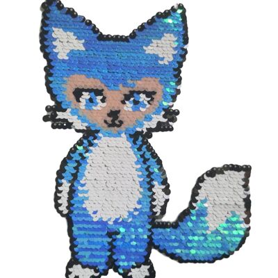 Fox sequin sew-on patch