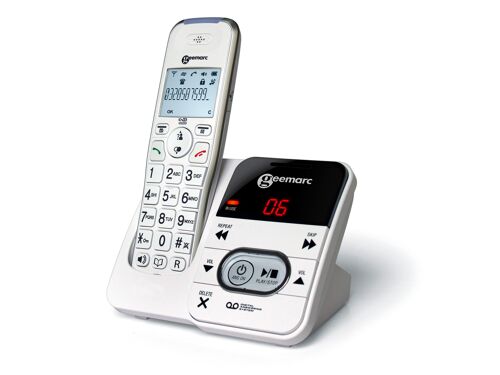 TELEPHONE SANS FIL amplifié +30db avec répondeur AMPLIDECT 295