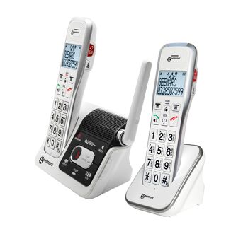 PACK DUO TELEPHONES SANS FIL avec répondeur et amplifié +50db 2
