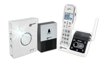 TELEPHONE INTERPHONE avec Sonnette et Alerteur AMPLIDECT 595 U.L.E DOORBELL