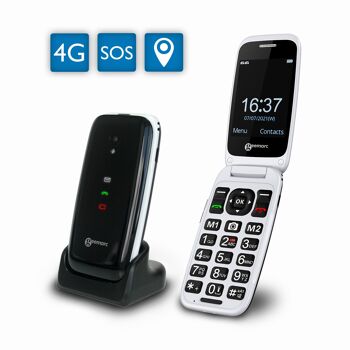 TELEPHONE PORTABLE à clapet 4G  SOS 40dB CL 8700 1
