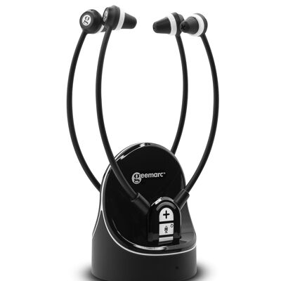 Duo pack 2 BLACK TV headphones CL 7370-2