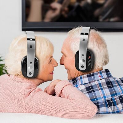 CL7400 Opti - Auriculares de TV amplificados para personas con discapacidad auditiva