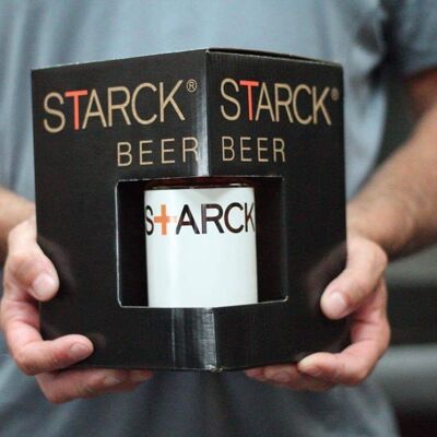 Starck Box 3 Flaschen Starck Bier + Starck Glas
