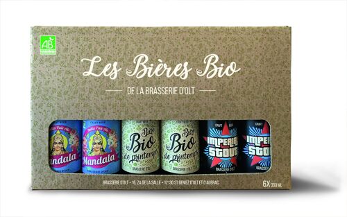 Coffret Bière BIO 6x33cl