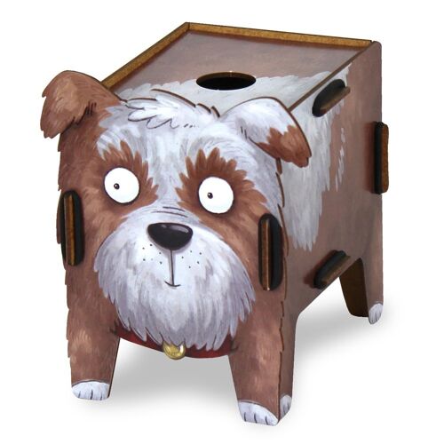 Spardose Vierbeiner - Hund aus Holz