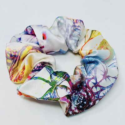 Silk scrunchies - Rainbow