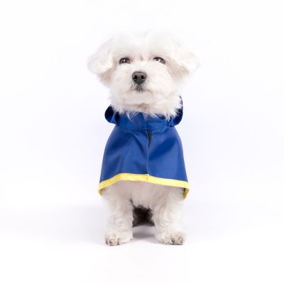 Cappotto antipioggia per cani Groc Groc Lola Blu vivido - S