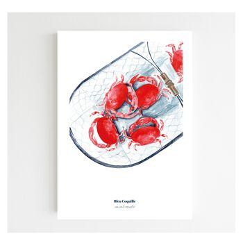 Papeterie Affiche Déco 21 x 29.7 cm - Le Panier de Crabes 2