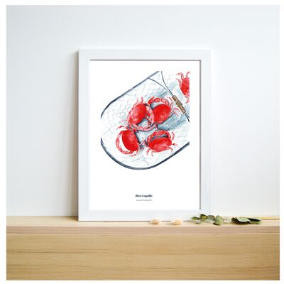 Stationery Decorative Poster 21 x 29.7 cm - The Basket of Crabs