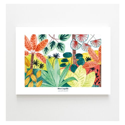 Papeterie Affiche Déco 30 x 40 cm - Ambiance Tropicale