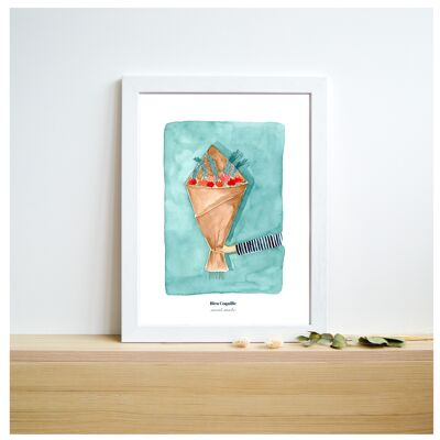Stationery Decorative Poster 21 x 29.7 cm - The Bouquet of Flowers