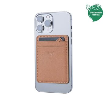 Porte-cartes anti-RFID connecté Iné Mini Marron - MagSafe compatible 6